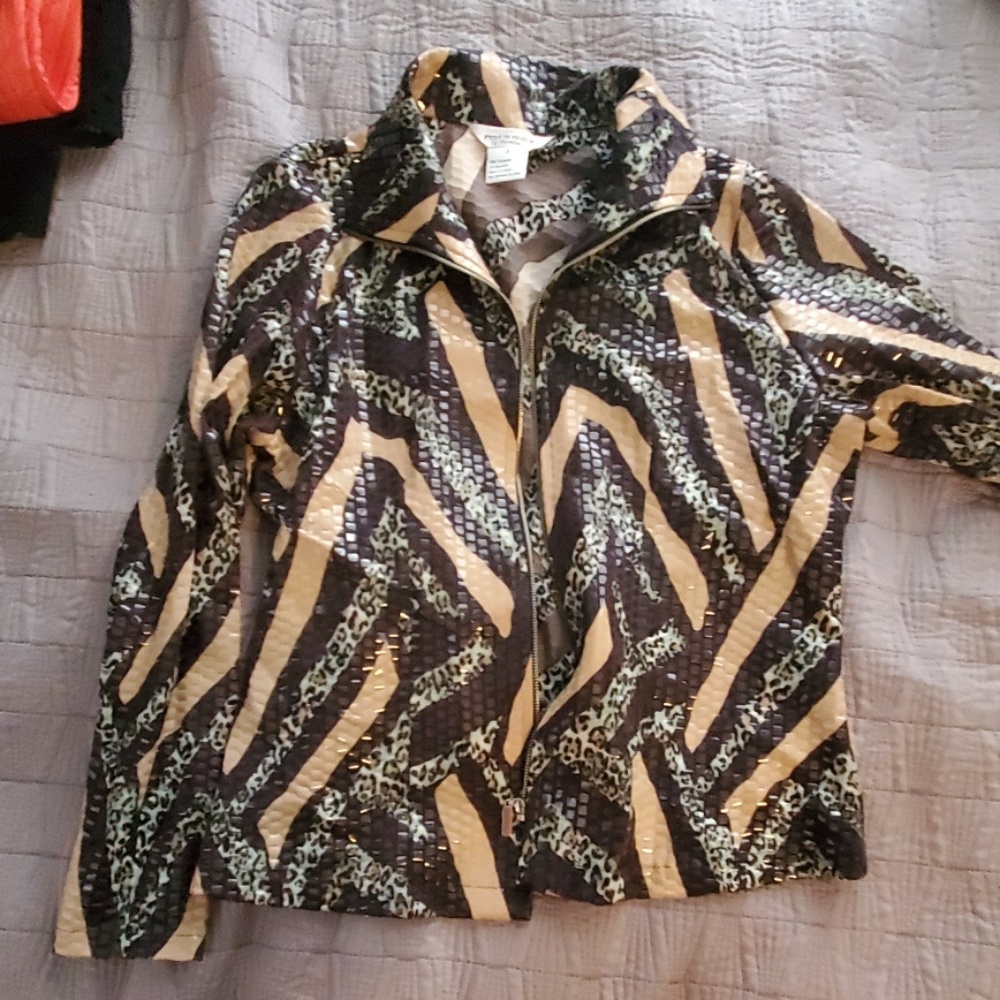 Misook zip up jacket